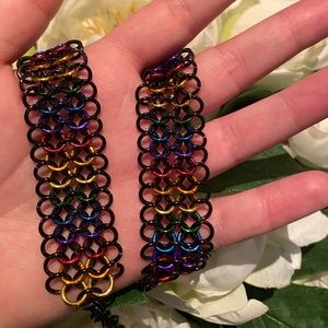 Multi-coloured Chain Link Choker